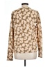 Equipment Animal Print Tan Pullover Sweater Size L - photo 2