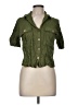 Blush 100% Rayon Green 3/4 Sleeve Button-Down Shirt Size M - photo 1