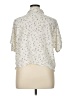 Böhme 100% Rayon Polka Dots Ivory Short Sleeve Blouse Size XL - photo 2