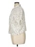 Böhme 100% Rayon Polka Dots Ivory Short Sleeve Blouse Size XL - photo 5