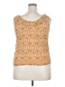 Gap 100% Viscose Yellow Sleeveless Blouse Size XXL - photo 2