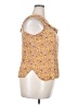 Gap 100% Viscose Yellow Sleeveless Blouse Size XXL - photo 4