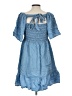 Blu Pepper Blue Casual Dress Size L - photo 2