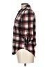 Roommates Plaid Gray 3/4 Sleeve Button-Down Shirt Size L - photo 5