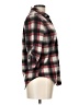 Roommates Plaid Gray 3/4 Sleeve Button-Down Shirt Size L - photo 4