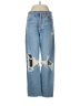 AGOLDE 100% Cotton Hearts Blue Jeans Size 27 waist - photo 1