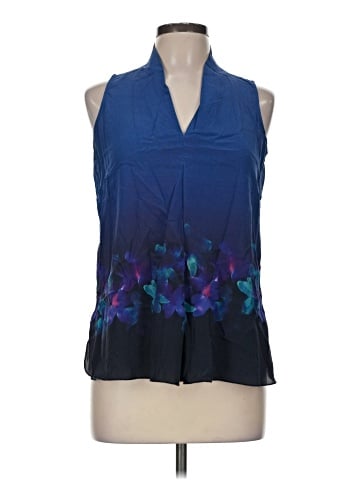 Ecru Sleeveless Silk Top (view 1)