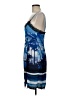 Le Superbe 100% Polyester Graphic Tropical Blue Cocktail Dress Size 6 - photo 5