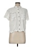 Alexander Jordan 100% Rayon White Short Sleeve Blouse Size M - photo 1
