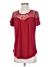 Perseption Concept Red Short Sleeve Blouse Size S - photo 1