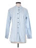 J. Peterman 100% Cotton Stripes Blue Long Sleeve Button-Down Shirt Size XS - photo 1