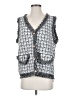 Flat White Tweed Gray Sweater Vest Size S - photo 1