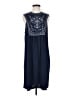 Max Studio Blue Casual Dress Size S - photo 1