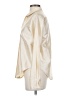 Connie Roberson 100% Silk Metallic Ivory Long Sleeve Silk Top Size S - photo 5