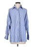Zara Stripes Blue Long Sleeve Blouse Size S - photo 1