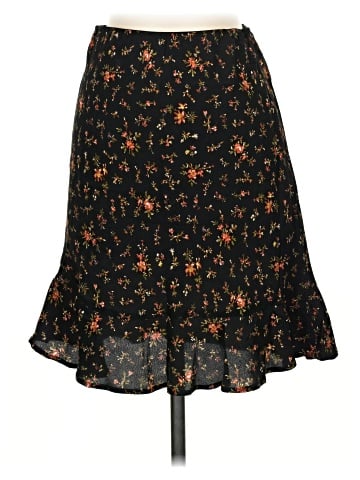 Madewell Flounce-Hem Mini Slip Skirt in Fresh Sprigs (view 1)