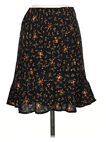 Madewell Flounce-Hem Mini Slip Skirt in Fresh Sprigs (view 2)