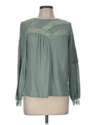Listicle Long Sleeve Blouse (view 1)