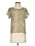 Olive and Oak 100% Polyester Green Short Sleeve Blouse Size S - photo 1