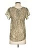 Olive and Oak 100% Polyester Green Short Sleeve Blouse Size S - photo 2