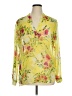 Kut from the Kloth Floral Yellow Long Sleeve Blouse Size XL - photo 1