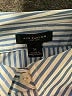 Ann Taylor Stripes Blue Long Sleeve Button-Down Shirt Size M - photo 7