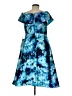 Alex Evenings 100% Polyester Blue Cocktail Dress Size 8 Petite - photo 2