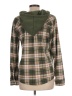 Eden & Olivia Plaid Green Long Sleeve Blouse Size L - photo 2