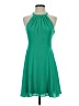 Express 100% Polyester Solid Green Cocktail Dress Size 4 - photo 1