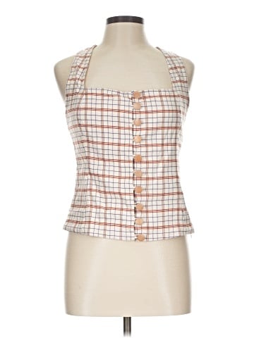 Nicholas Sleeveless Button-Down Shirt (view 1)