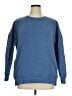 Zella Solid Blue Sweatshirt Size XL - photo 1