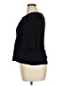Moon River 100% Cotton Black 3/4 Sleeve Blouse Size XL - photo 5