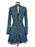 Mi ami 100% Polyester Animal Print Blue Casual Dress Size XS - photo 2