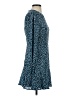 Mi ami 100% Polyester Animal Print Blue Casual Dress Size XS - photo 4