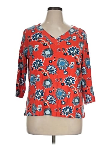 Chico's 3/4 Sleeve T-Shirt (view 1)