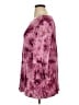 Ruby Rd. Tie-dye Burgundy 3/4 Sleeve Top Size XL - photo 5