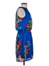 Collective Concepts 100% Polyester Print Blue Casual Dress Size XS - photo 4