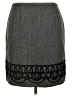 Ann Taylor LOFT Chevron-herringbone Gray Formal Skirt Size 14 - photo 2