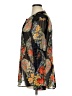 CAbi 100% Polyester Floral Black Long Sleeve Blouse Size XL - photo 5