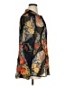 CAbi 100% Polyester Floral Black Long Sleeve Blouse Size XL - photo 4