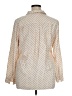 Uniqlo 100% Rayon Polka Dots Ivory Long Sleeve Blouse Size XL - photo 2
