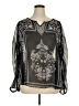 One World 100% Polyester Black Long Sleeve Blouse Size XL - photo 1