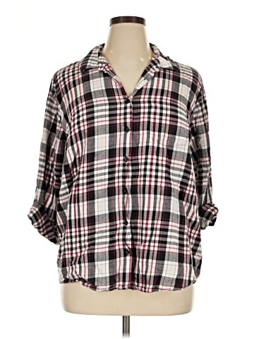 Erika 3/4 Sleeve Button-Down Shirt (view 1)