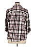 Erika 100% Cotton Plaid Gray 3/4 Sleeve Button-Down Shirt Size 1X - photo 2