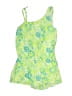 Faded Glory 100% Rayon Green Romper Size 14 - 16 - photo 2