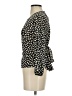J.Crew 100% Silk Black 3/4 Sleeve Top Size 0 (petite) - photo 5