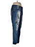 Hydraulic Floral Blue Jeans Size 10 - photo 4