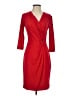 Calvin Klein Solid Red Cocktail Dress Size P (petite) - photo 1