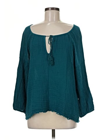 Three Dots 3/4 Sleeve Blouse (view 1)