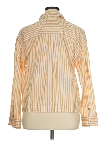Madewell Boxy Workwear Shirt in Stripe (view 2)
